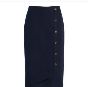 Halogen - x Atlantic-Pacific Wrap Pencil Skirt